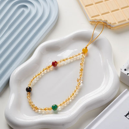 Colorful Beaded Phone Charm Acalora