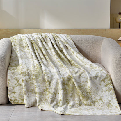 Luxury Leopard-Print Fleece Throw Blanket