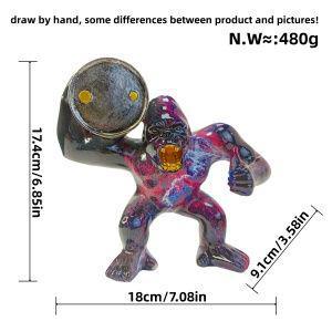 Sporty decorative figure of a weightlifter Acalora