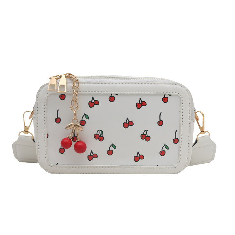Fun Cherry Print Crossbody Bag Acalora
