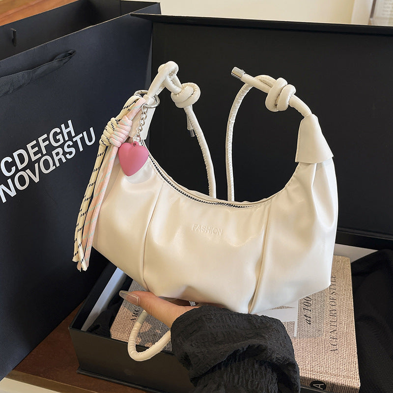 Stylish Leather Hobo Handbag Acalora