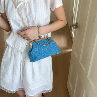 Vintage-Inspired Textured Crossbody Bag Acalora