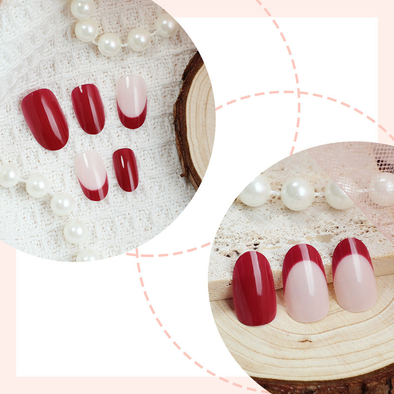 Premium Glossy Press-On Nail Art Set Acalora