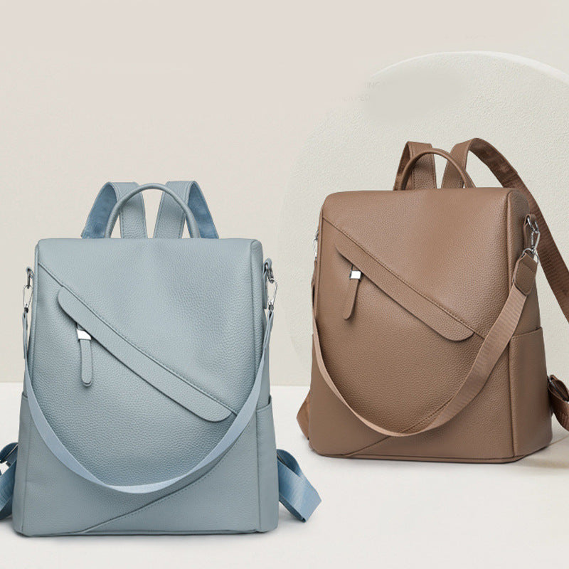 Elegant Leather Laptop Backpack Acalora