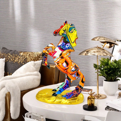Artistic horse figurine in modern design Acalora