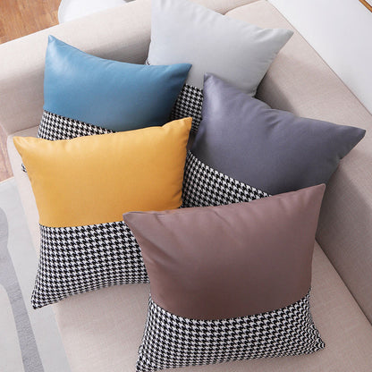 Decorative Houndstooth Pattern Cushion Cover