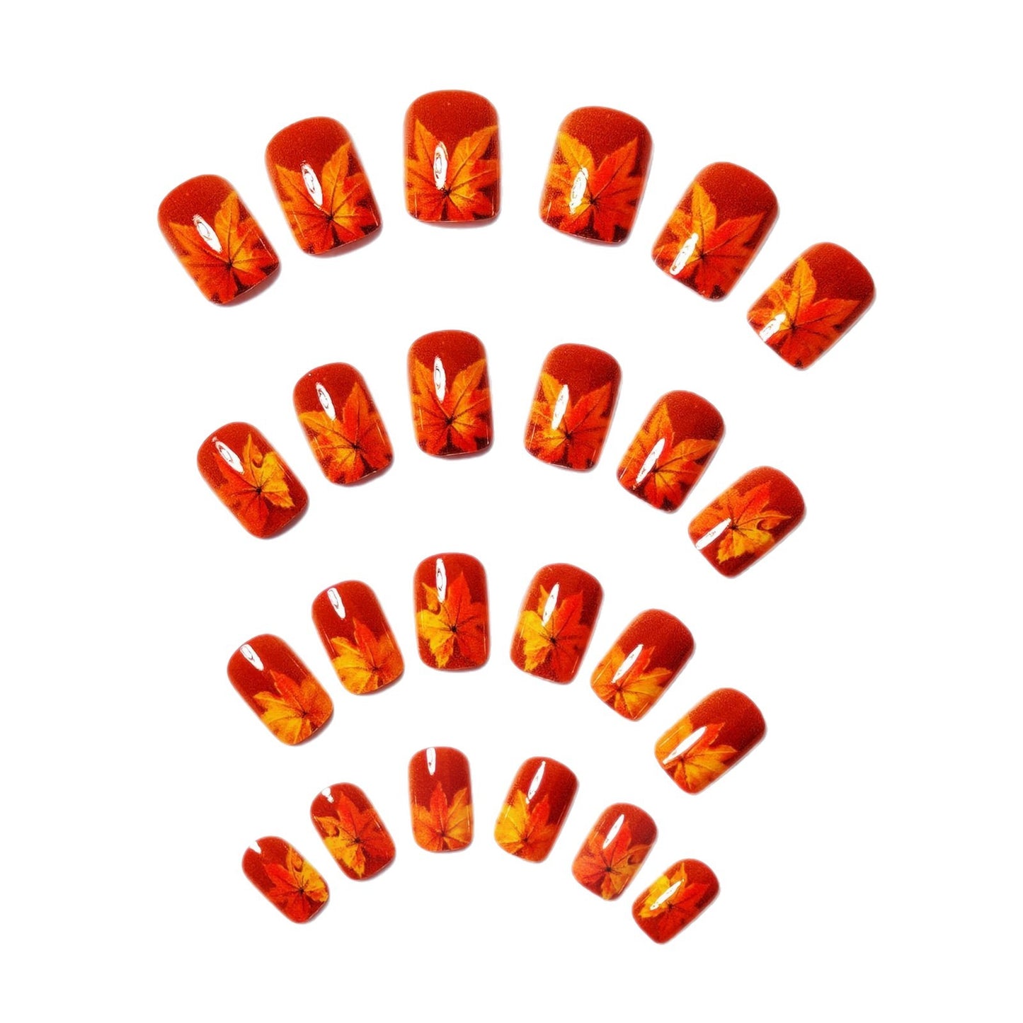 Autumn Leaf Pattern Nail Art Acalora