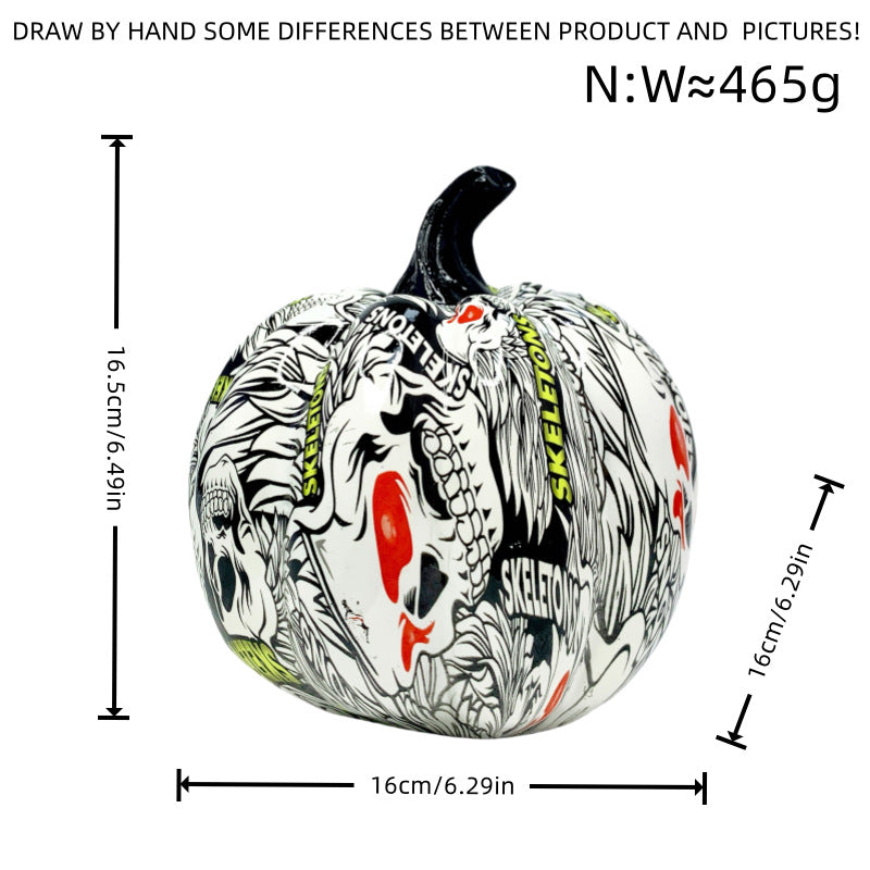 Artistic Halloween Pumpkin Figurine Acalora