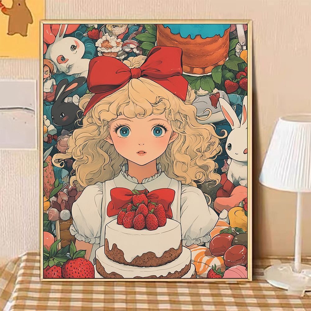 Whimsical Fantasy Dessert-Themed Canvas Art Print