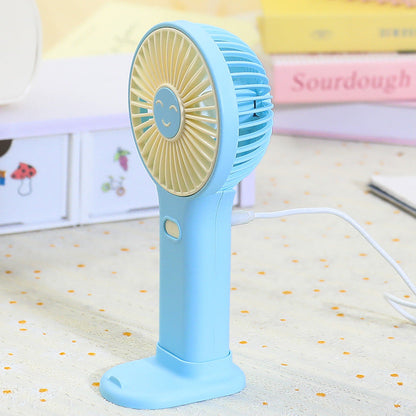 Women's Portable Handheld Fan with Ergonomic Shape and USB Charging Function Karnz