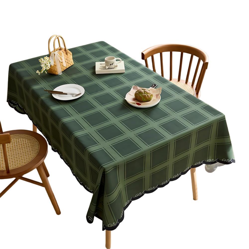 Elegant Plaid Tablecloth