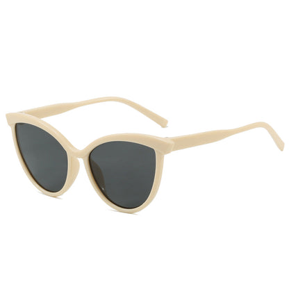 Ladies Elegant Cat-Eye Sunglasses with UV Protection and High-Quality Frame Bowlift