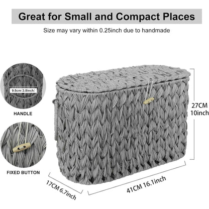 Handwoven Seagrass Storage Basket Acalora