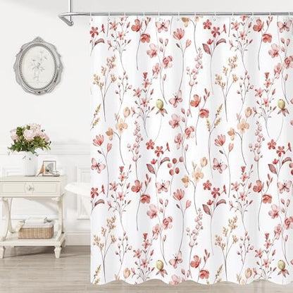 Floral Print Shower Curtain