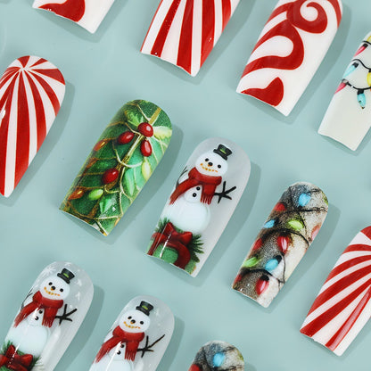 Creative Christmas Art Nails Set Acalora