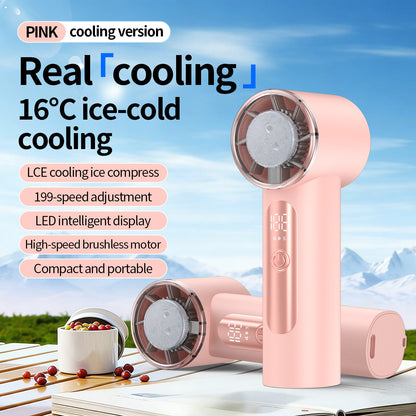 Unisex Portable Ice-Cooling Handheld Fan Bowlift