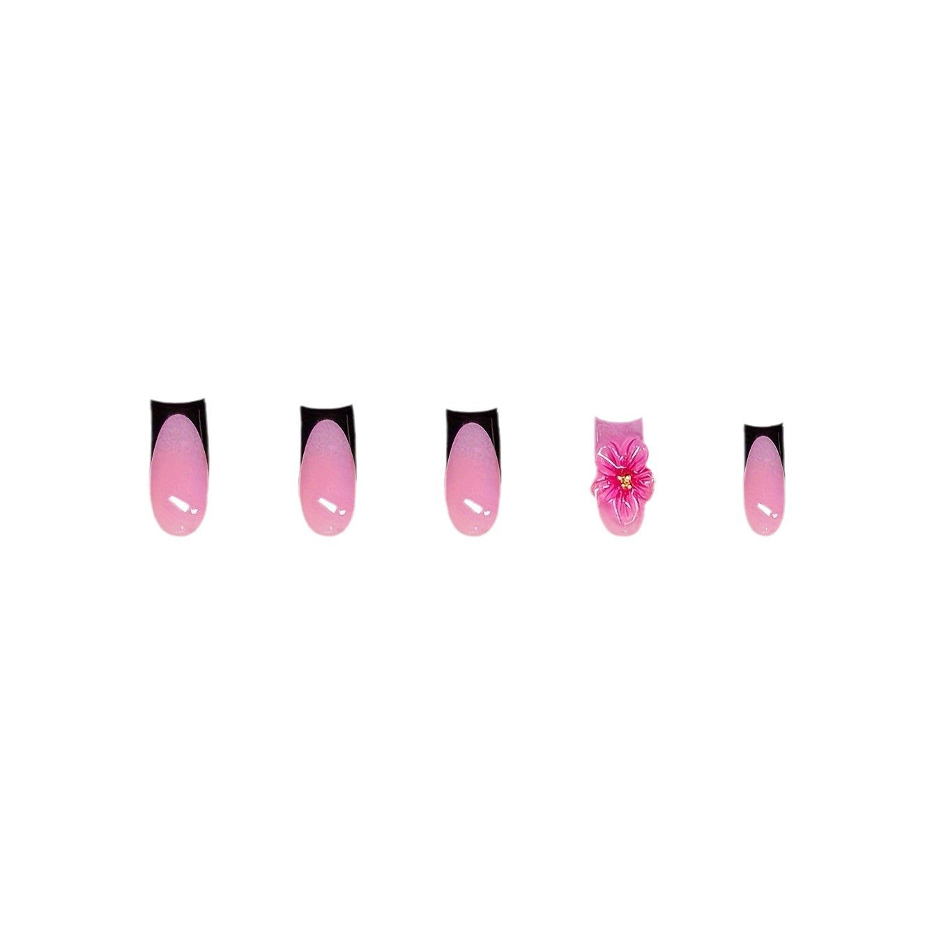 Floral Decorative Press-On Nail Art Acalora