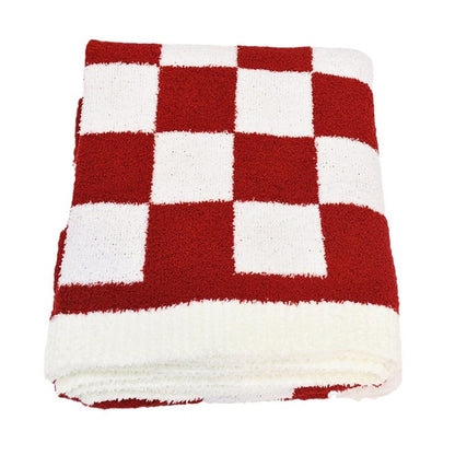 Cozy Checkerboard Throw Blanket