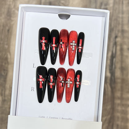Glamorous Stiletto Press-On Nail Set Acalora