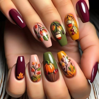 Creative Art Nails in Autumn Design Acalora