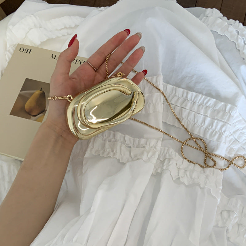 Chic Metallic Evening Clutch Acalora