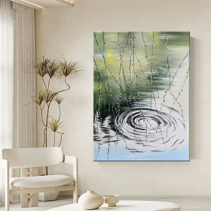Modern Abstract Water-Themed Canvas Wall Art