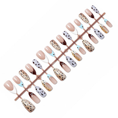 Artistic Stiletto Press-On Nail Design Acalora