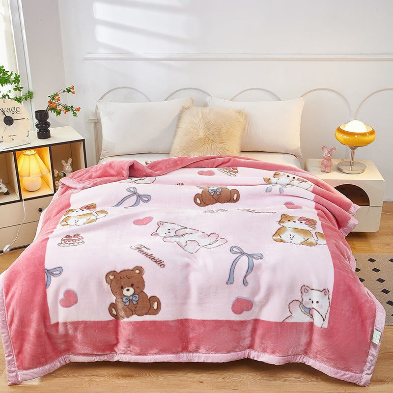 Decorative Fleece Throw Blanket