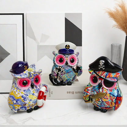 Artful owl figure in maritime design Acalora
