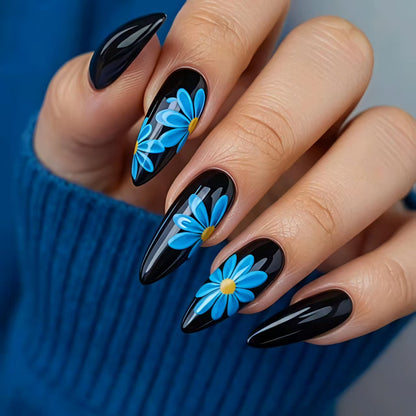 Artistic Floral Design Nail Art Acalora