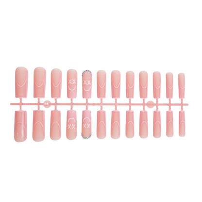 Decorative Press-On Nail Set with Playful Designs Acalora