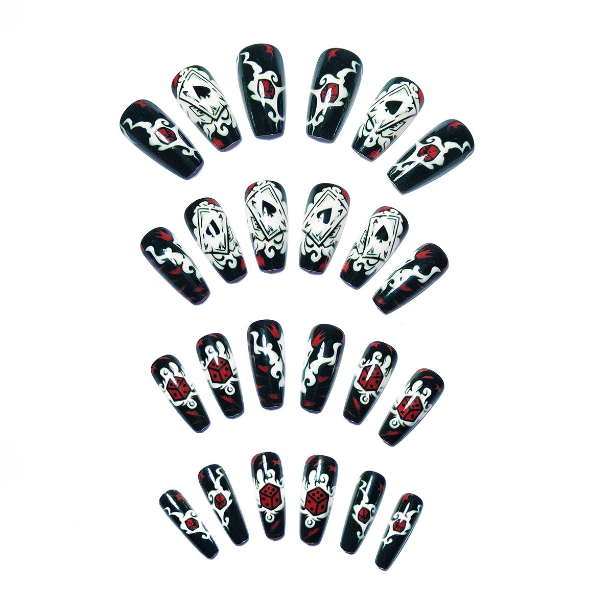 Artistic Playing Card Nail Art Acalora