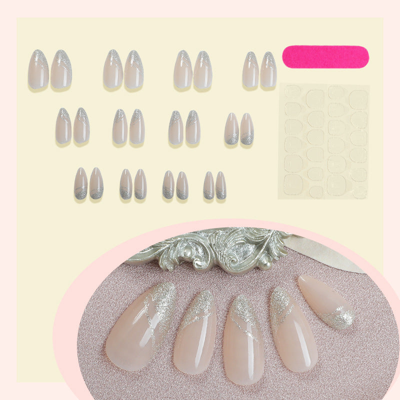 Glittering Elegant Press-On Nail Set Acalora