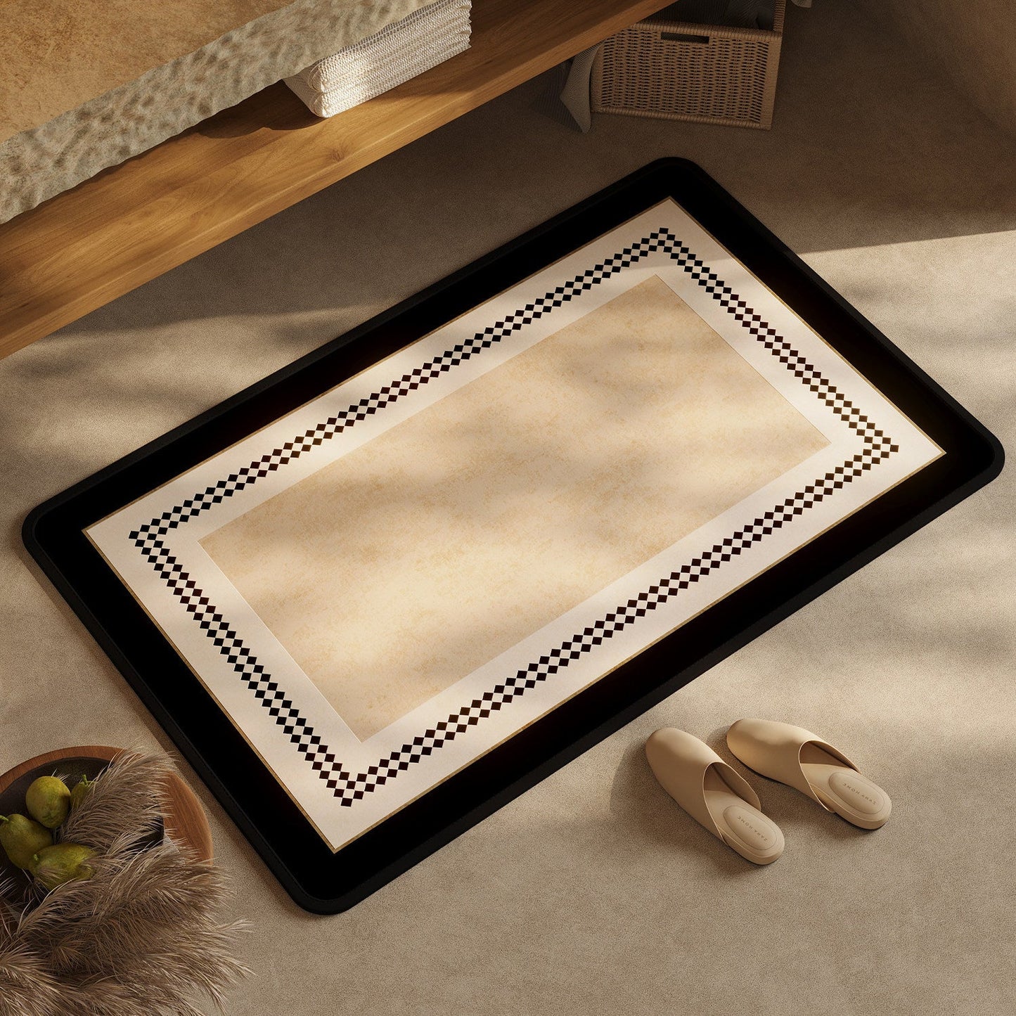 Chic Geometric Design Bath Mat