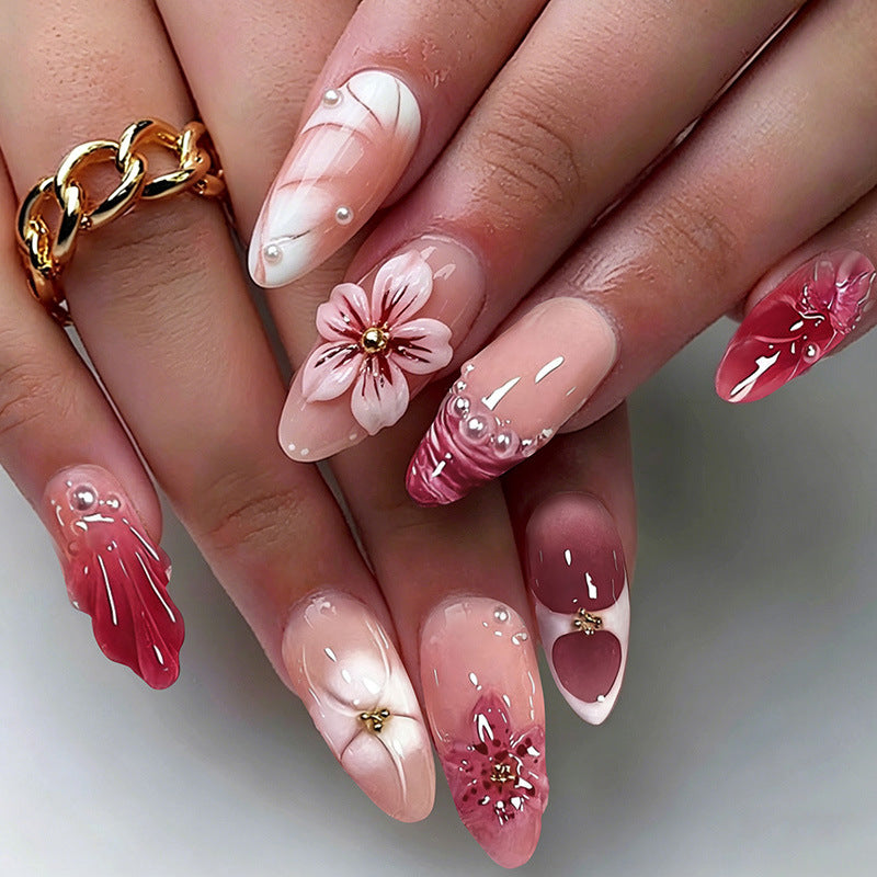 Artistic Floral Press-On Nail Collection Acalora
