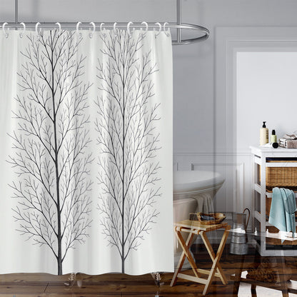 Artistic Tree Design Shower Curtain