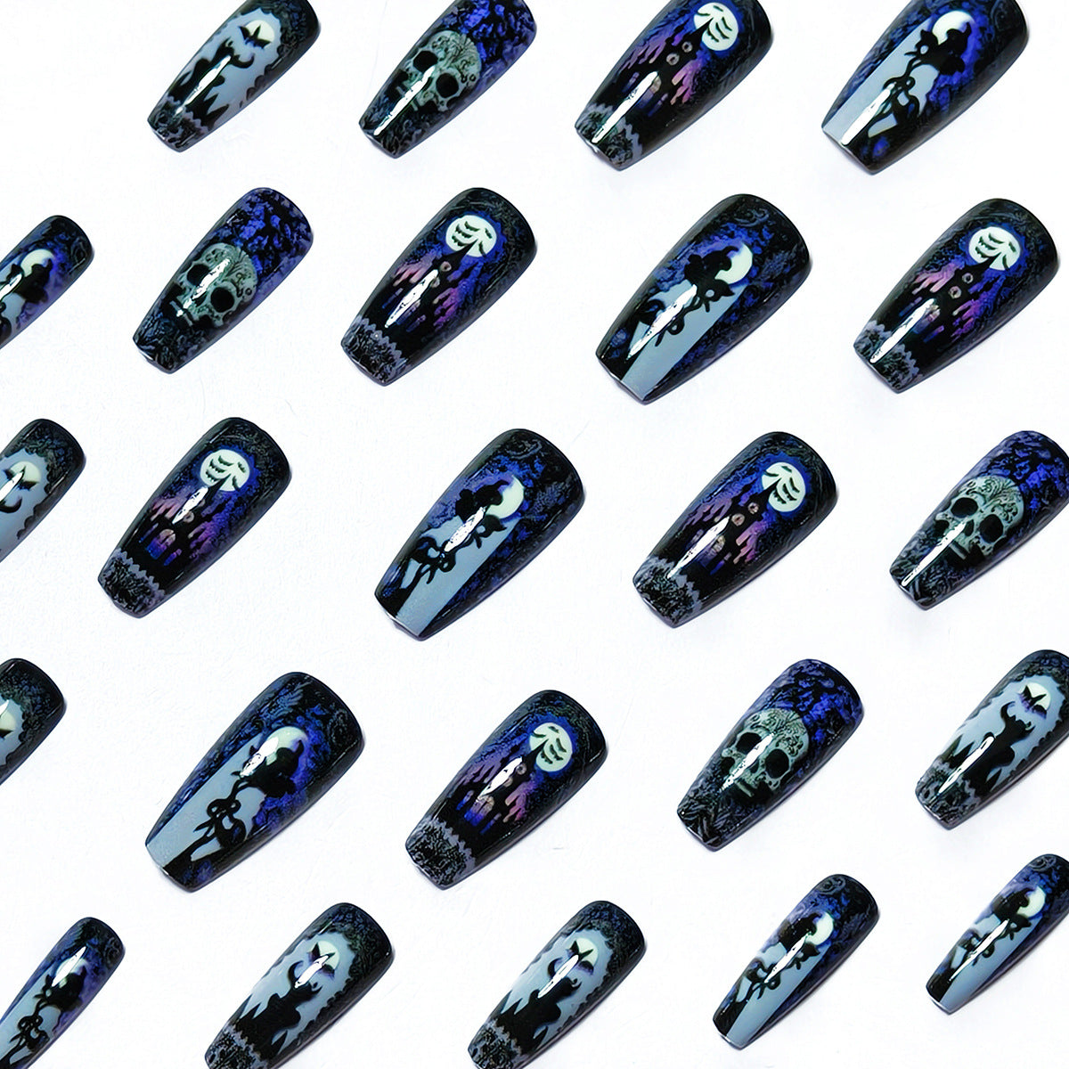Gothic Themed Nail Art Acalora