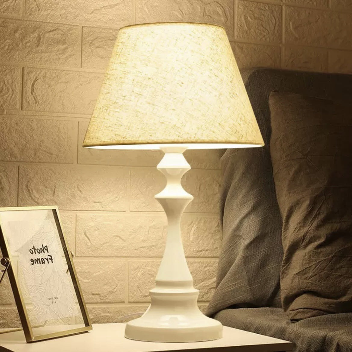 Elegant Fabric Shade Table Lamp