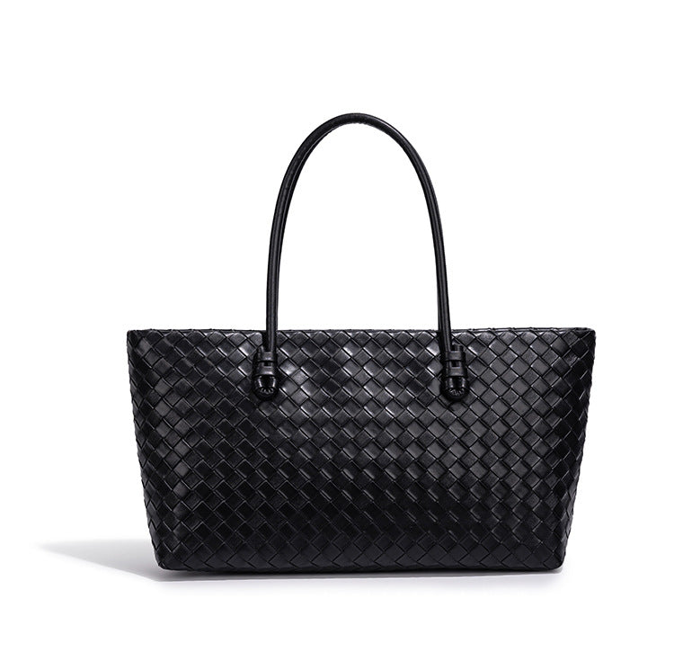 Woven Leather Tote Bag Acalora