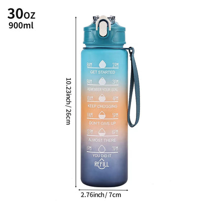 Women's Motivational Water Bottle with Time Markers Kalsten