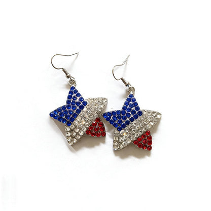 Women’s eye-catching drop earrings with flexible mesh, sequined trim, and hook closure Bowlift
