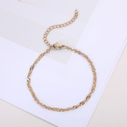 Textured Twisted Chain Bracelet Acalora