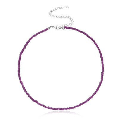 Colorful Beaded Choker Necklace Acalora