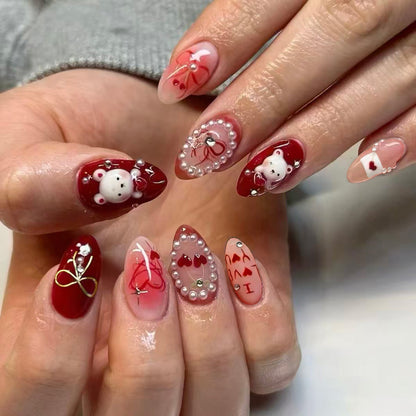 Creative Nail Art Set with Playful Designs Acalora