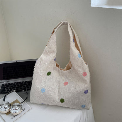 Embroidered Canvas Tote Bag Acalora