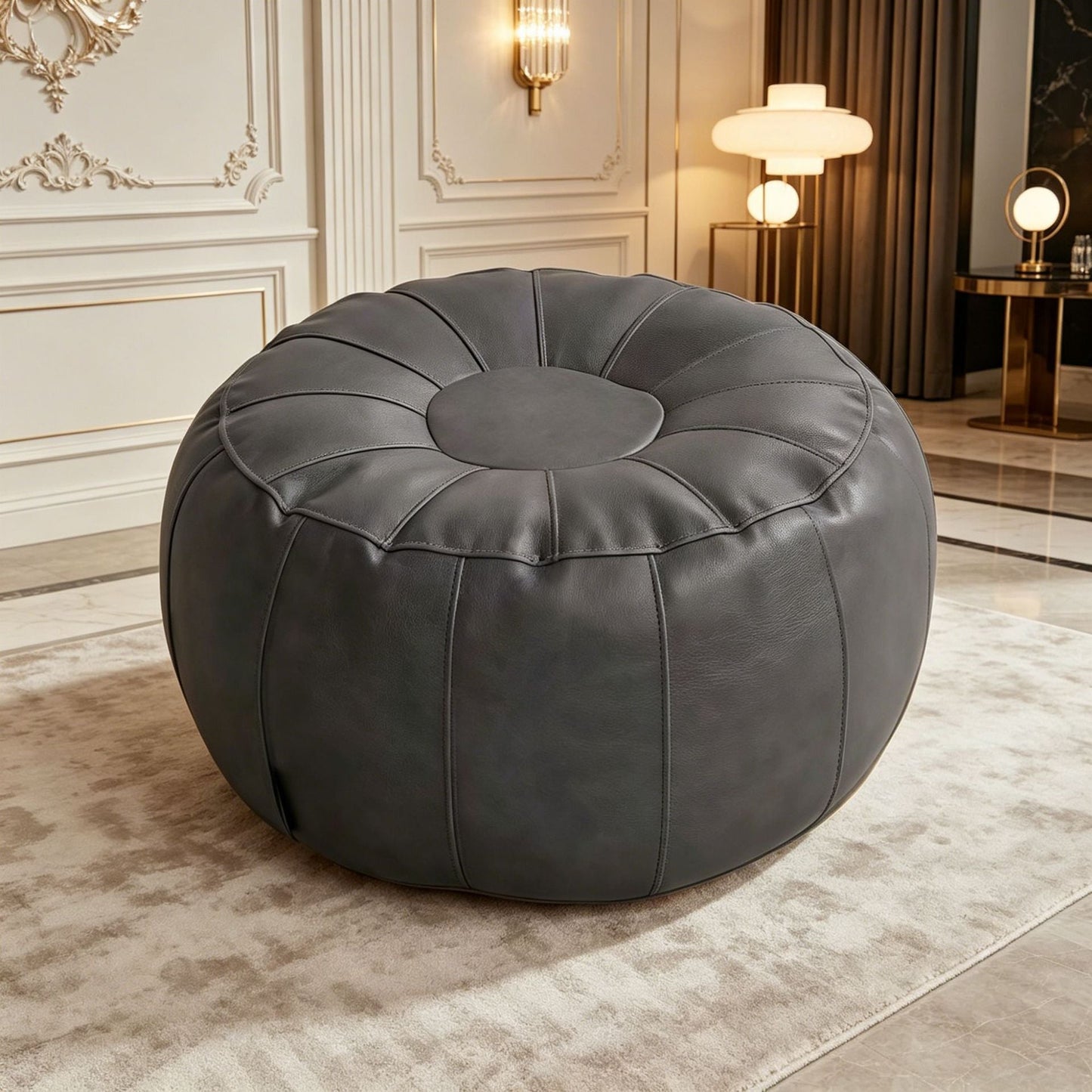 Ladies Elegant Leather Stool in Modern Design Bowlift