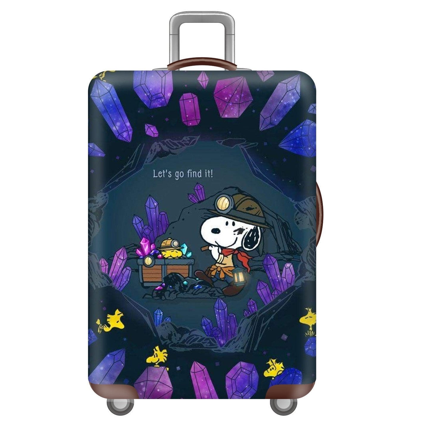 Unisex hard-shell travel suitcase with playful Snoopy motif Brehn