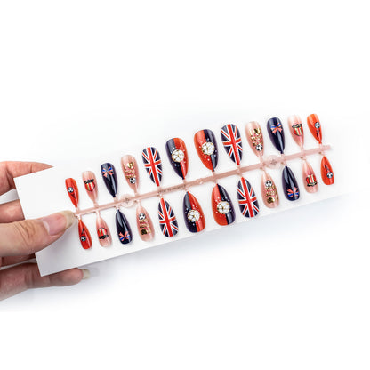 Glamorous Sporty Artificial Nail Set Acalora