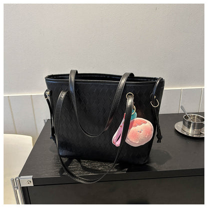 Quilted Pattern Handheld Tote Bag Acalora