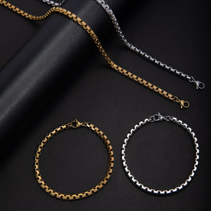 Modern Interlocking Link Chain Set Acalora